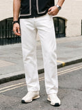 Urbano Fashion Men Relaxed Fit Mid Rise White Jeans