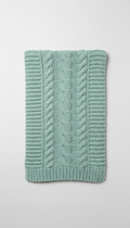 Soft Mint Knit Scarf Cashmere Blend
