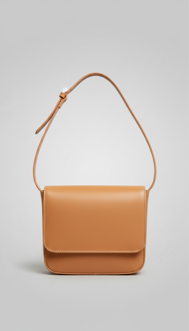 Sand Leather Crossbody Bag Warm Hue